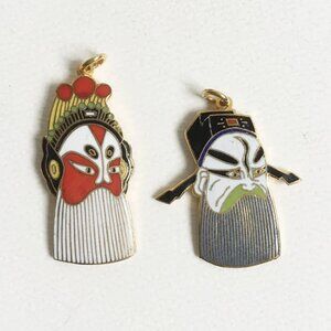 Vintage Cloisonne Chinese Asian Opera Mask Pendant Buyer's Choice